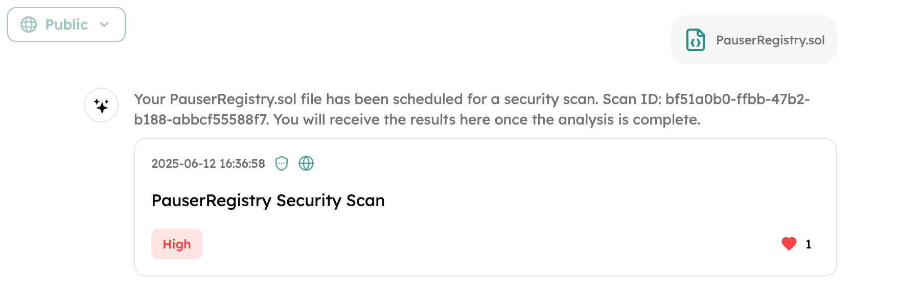 Start a scan